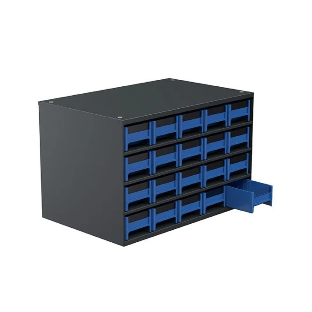 Akro-Mils 19320BLUE 19-Series Steel Cabinet 20 Drawers