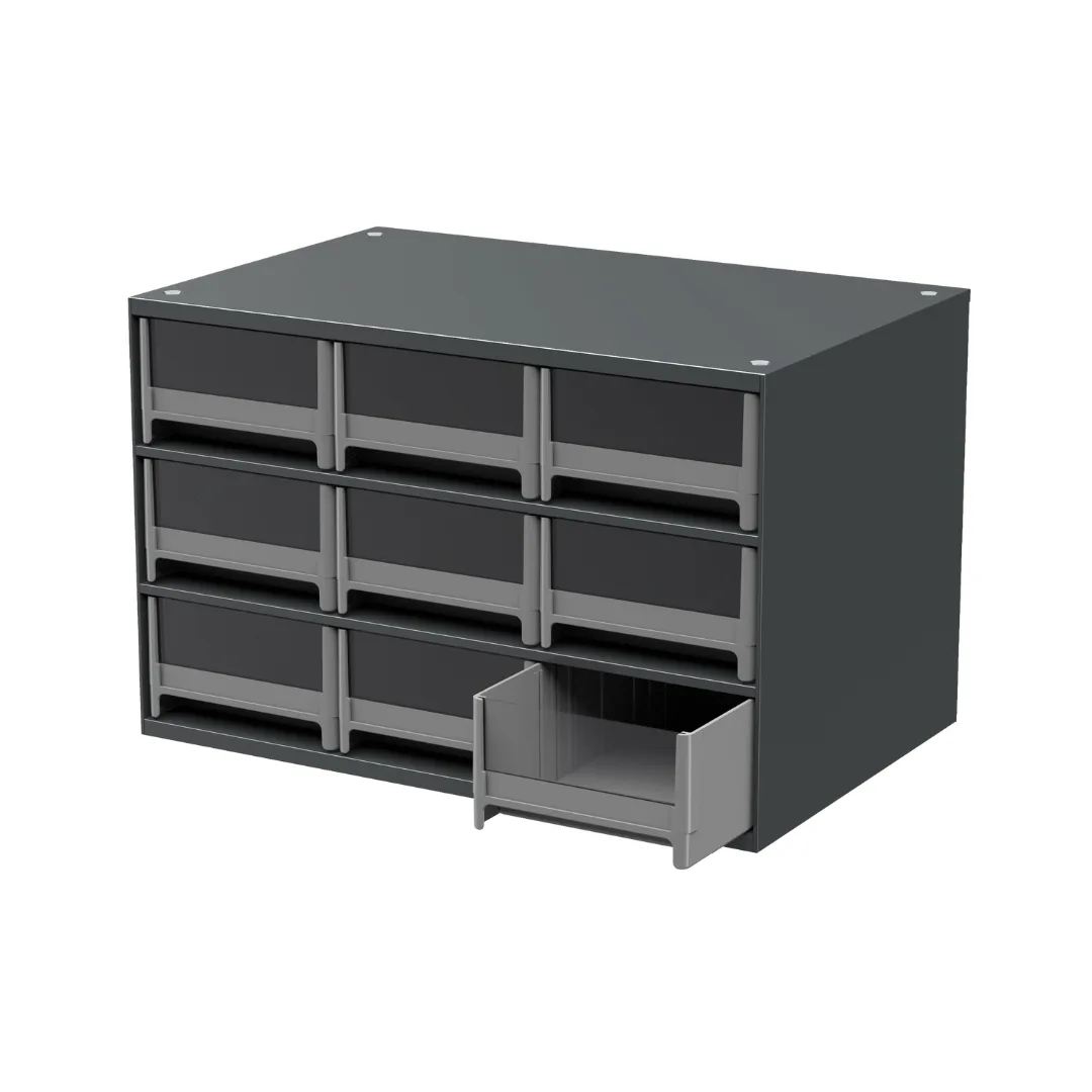 Akro-Mils 19909GREY 19-Series Steel Cabinet 9 Drawers