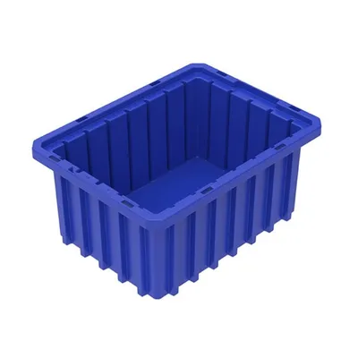 Akro-Grid Dividable Plastic Storage Boxes 33105BLUE, 10.88"x8.25"x5"