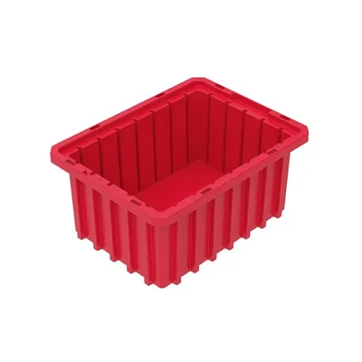 Akro-Grid Dividable Plastic Storage Boxes 33105RED, 10.88"x8.25"x5"