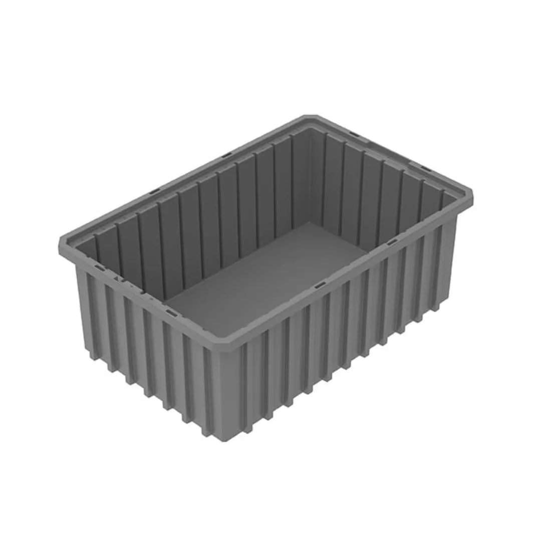 Akro-Mils 33166GREY Akro-Grid Dividable Plastic Storage Boxes