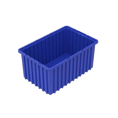 Akro-Grid Dividable Plastic Storage Boxes 33168BLUE, 16.5"x10.88"x8"