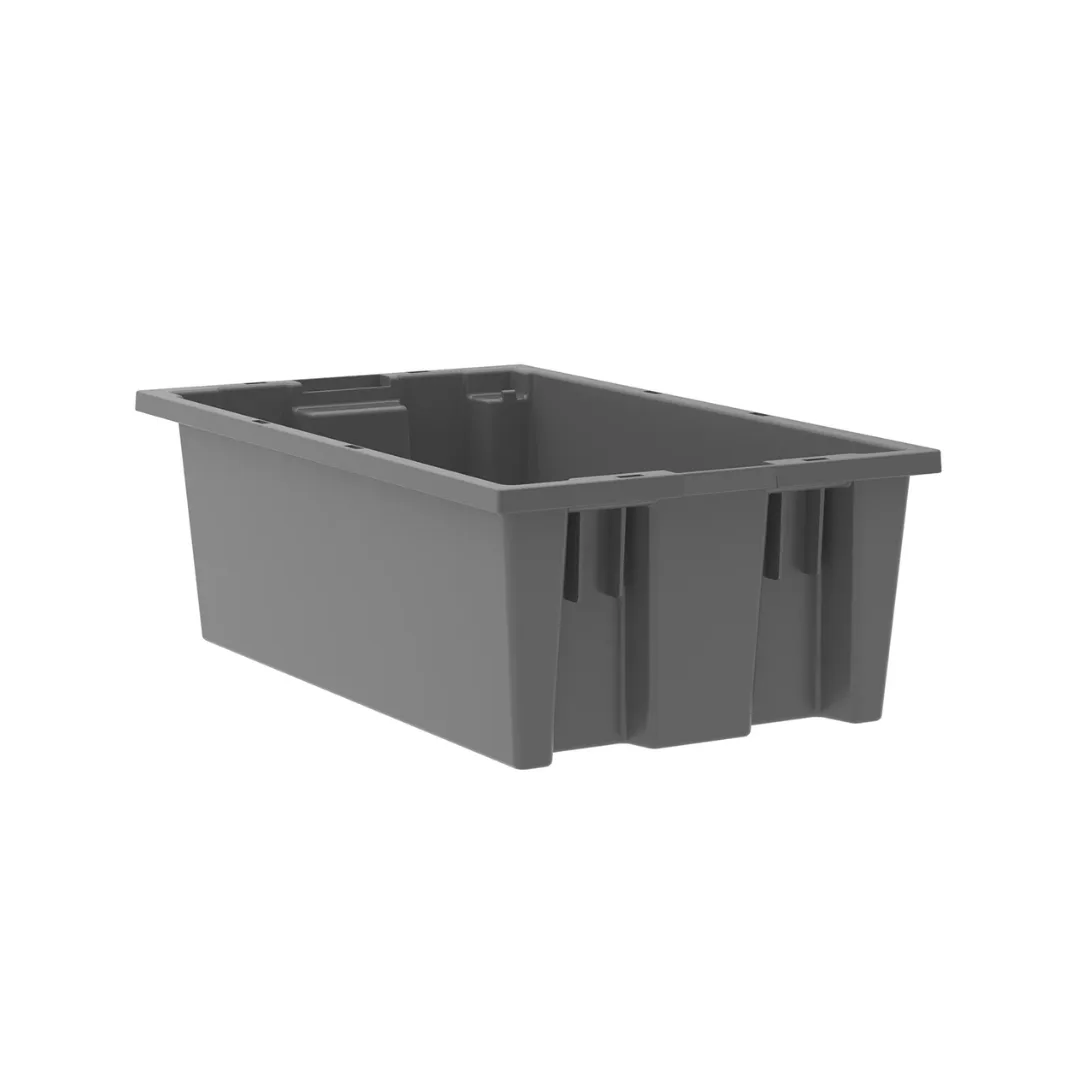 Akro-Mils 35180GREY Nest & Stack Tote