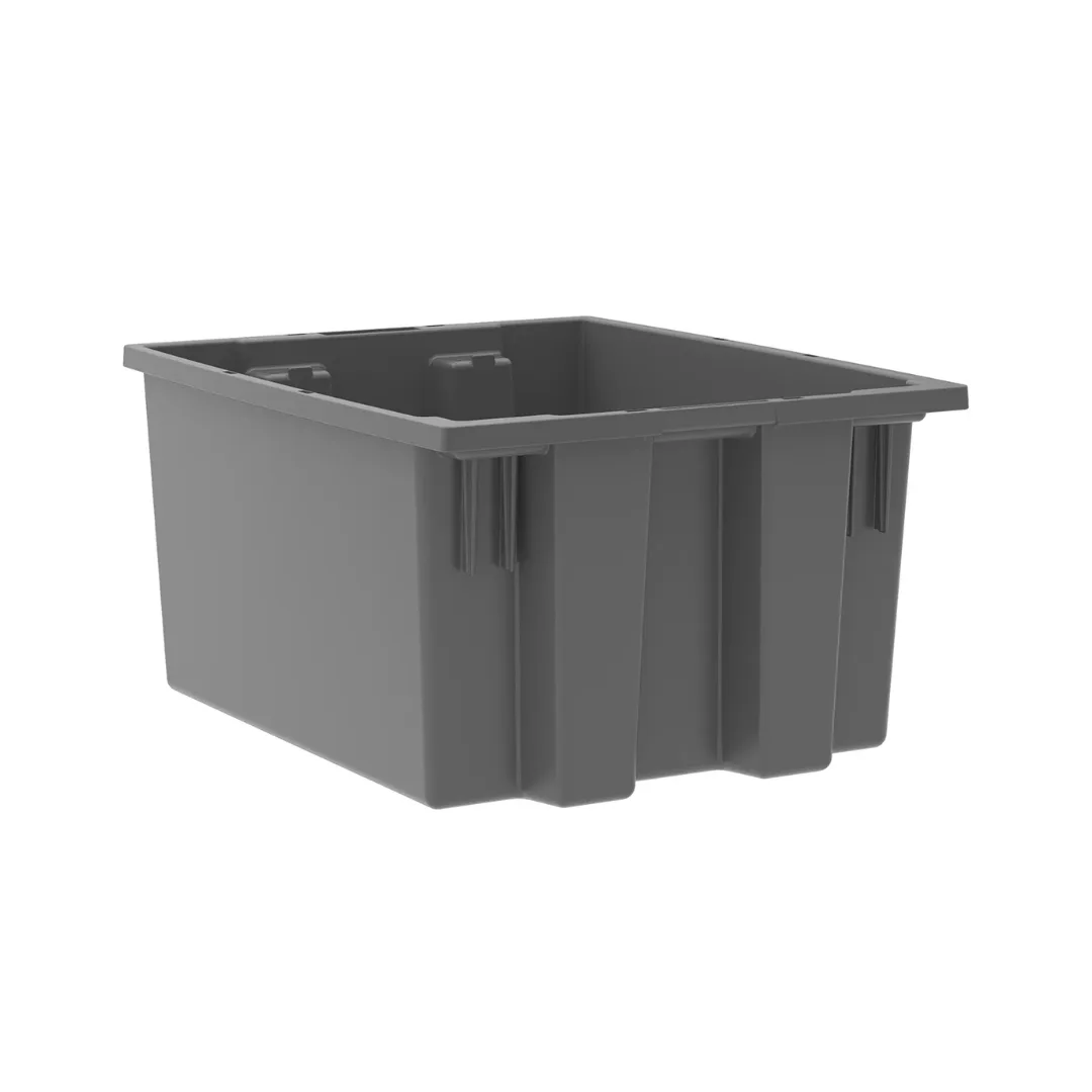 Akro-Mils 35190GREY Nest & Stack Tote
