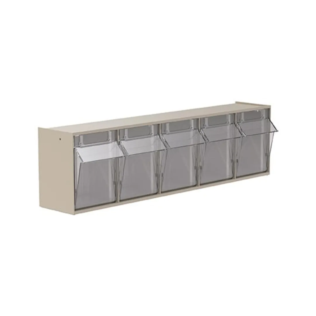 Akro-Mils 6705 5-Bin TiltView Storage Bin