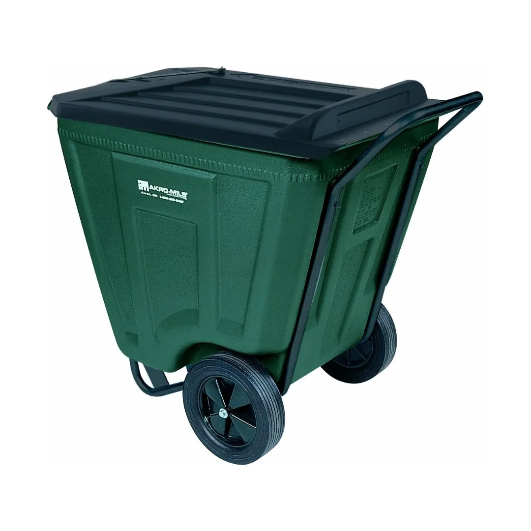 Akro-Mils 76461GREEN 60 Gallon Akro-Cart Material Handling Cart w/Lid