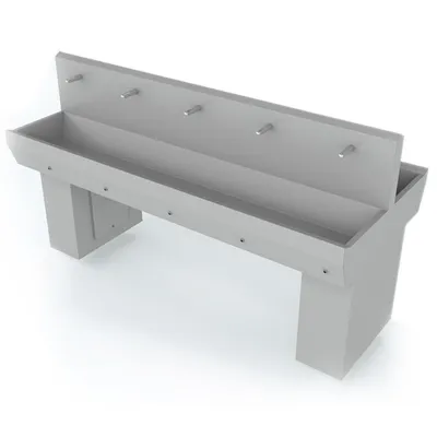 Elpress Double Wash Basins Sensor Operated 5 Tap Unit