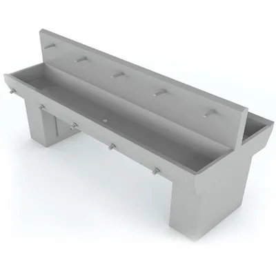 Elpress Double Wash Basins Knee Operated 5 Tap Unit (1)