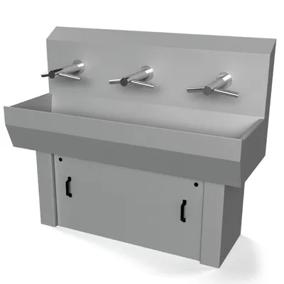 Elpress Wash Basins W Hand Dryers 3 Tap Unit