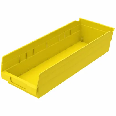Shelf Bin 30138YELLOW, 17.88"x6.63"x4"