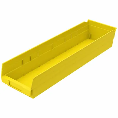 Shelf Bin 30164YELLOW, 23.63"x6.63"x4"