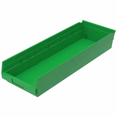 Shelf Bin 30184GREEN, 23.63"x8.38"x4"