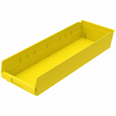 Shelf Bin 30184YELLOW, 23.63"x8.38"x4"