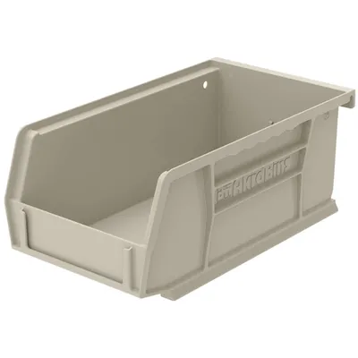 AkroBins Plastic Storage Bin 30220STONE, 7.38"x4.13"x3"