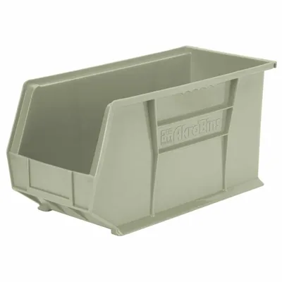 AkroBins Plastic Storage Bin 30265STONE, 18"x8.13"x9"