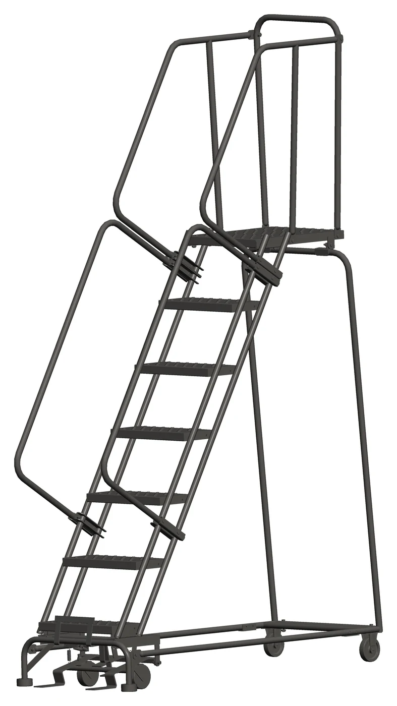 Ballymore 7-Step Rolling Ladder, 24" base, 21" top step