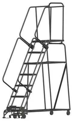 Ballymore 7-Step Rolling Ladder, 24" base, 28" top step