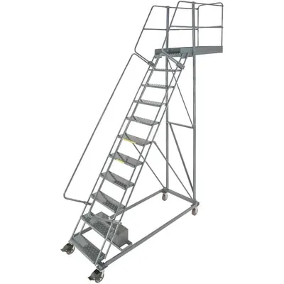 Ballymore CL-11-42 11-Step Heavy-Duty Steel Rolling Cantilever Ladder