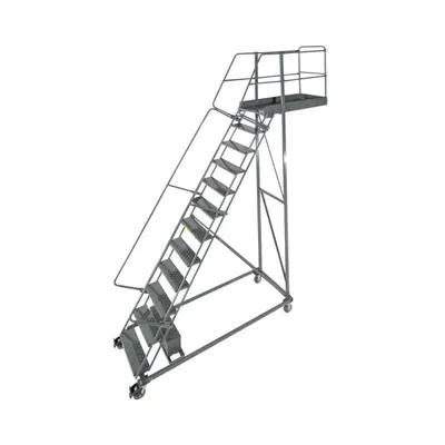 Ballymore CL-12-42 12-Step Heavy-Duty Steel Rolling Cantilever Ladder