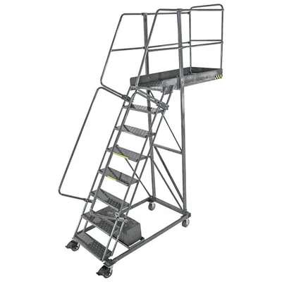 Ballymore CL-7-28 7-Step Heavy-Duty Steel Rolling Cantilever Ladder