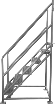 Ballymore Industrial Crossover, 7-step stair section, 27" wide, expanded metal tread