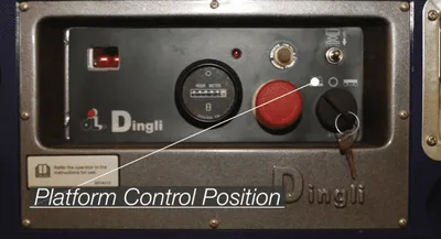 Ballymore DMSL-10 platform lift shown from an alternate angle