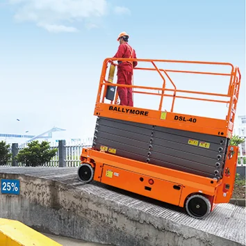 Ballymore Scissor Lift, drivable, 40 ft platform height, 36" long platform, 550 lb capacity — view 3