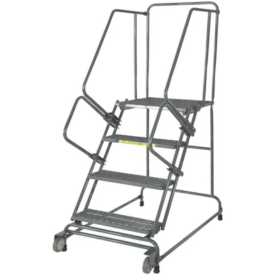 Ballymore Tilt & Roll 5-Step Rolling Ladder, 20" base, 14" top step