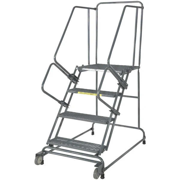 Ballymore Tilt & Roll 5-Step Rolling Ladder, 30" base, 14" top step