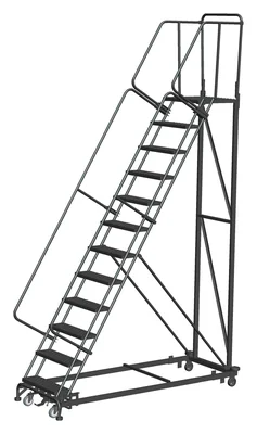 Ballymore Monster Line 14-Step Rolling Ladder, 40" base, 21" top step