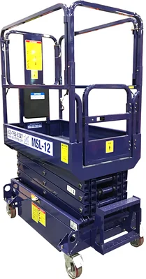 Ballymore Scissor Lift, 19 ft platform height, 500 lb capacity