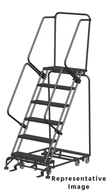 Ballymore All-Directional 6-Step Rolling Ladder, 32" base, 28" top step