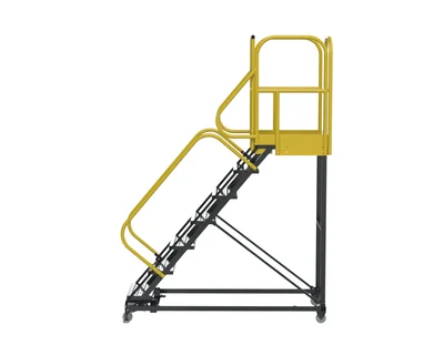 Ballymore ProLine 7-Step Rolling Ladder, 32" base, 28" top step — view 3