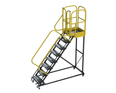 Ballymore ProLine 8-Step Rolling Ladder, 32" base, 28" top step
