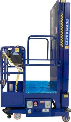 Ballymore PS-12 Ballymore Personnel Lift: Push-Around, Battery, 650 lb Load Capacity, 7 ft 10 in Closed Height, 6 in — view 4