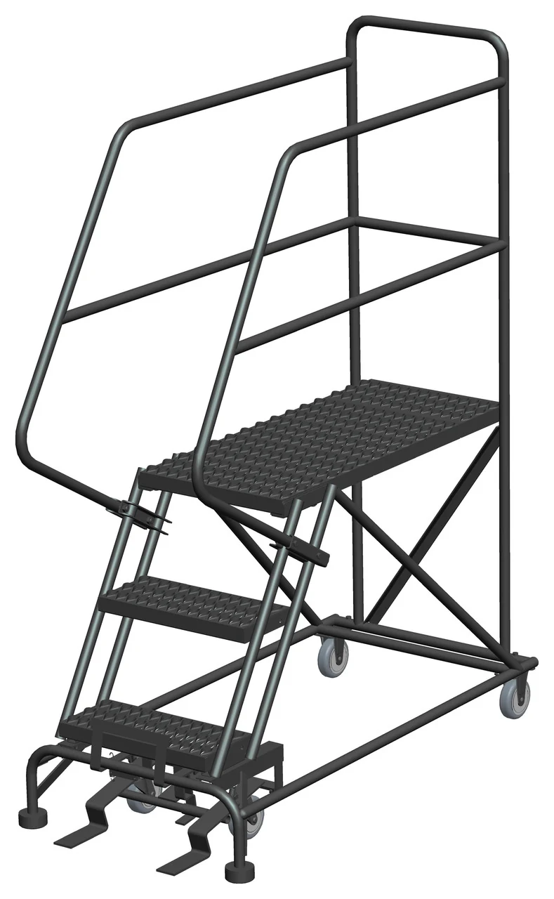 Ballymore 3-Step Single Entry Work Platform, 36" deep platform, 33" base