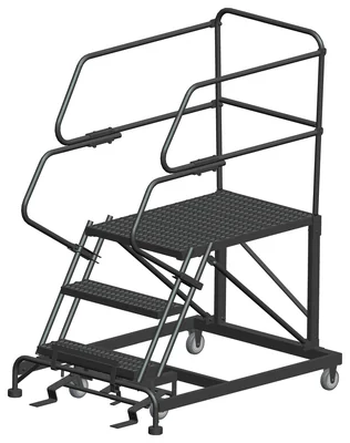 Ballymore 3-Step Single Entry Work Platform, 36" deep platform, 38" base