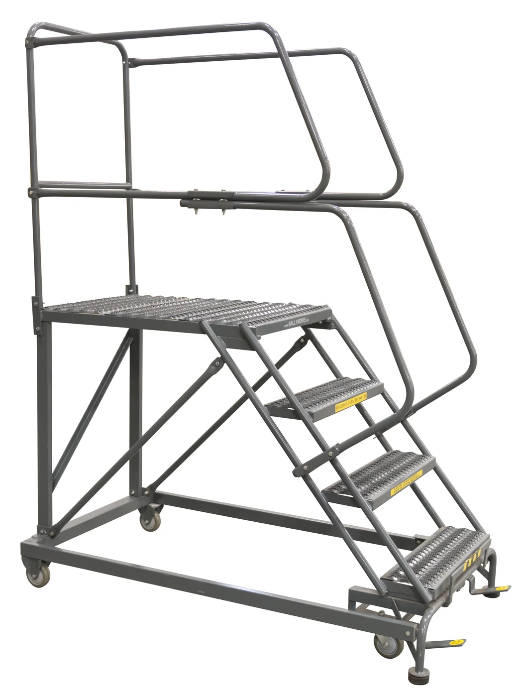 Ballymore 4-Step Single Entry Work Platform, 36" deep platform, 33" base