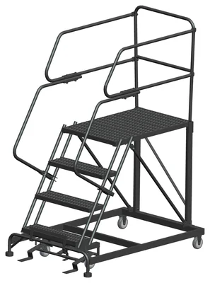 Ballymore 4-Step Single Entry Work Platform, 36" deep platform, 38" base