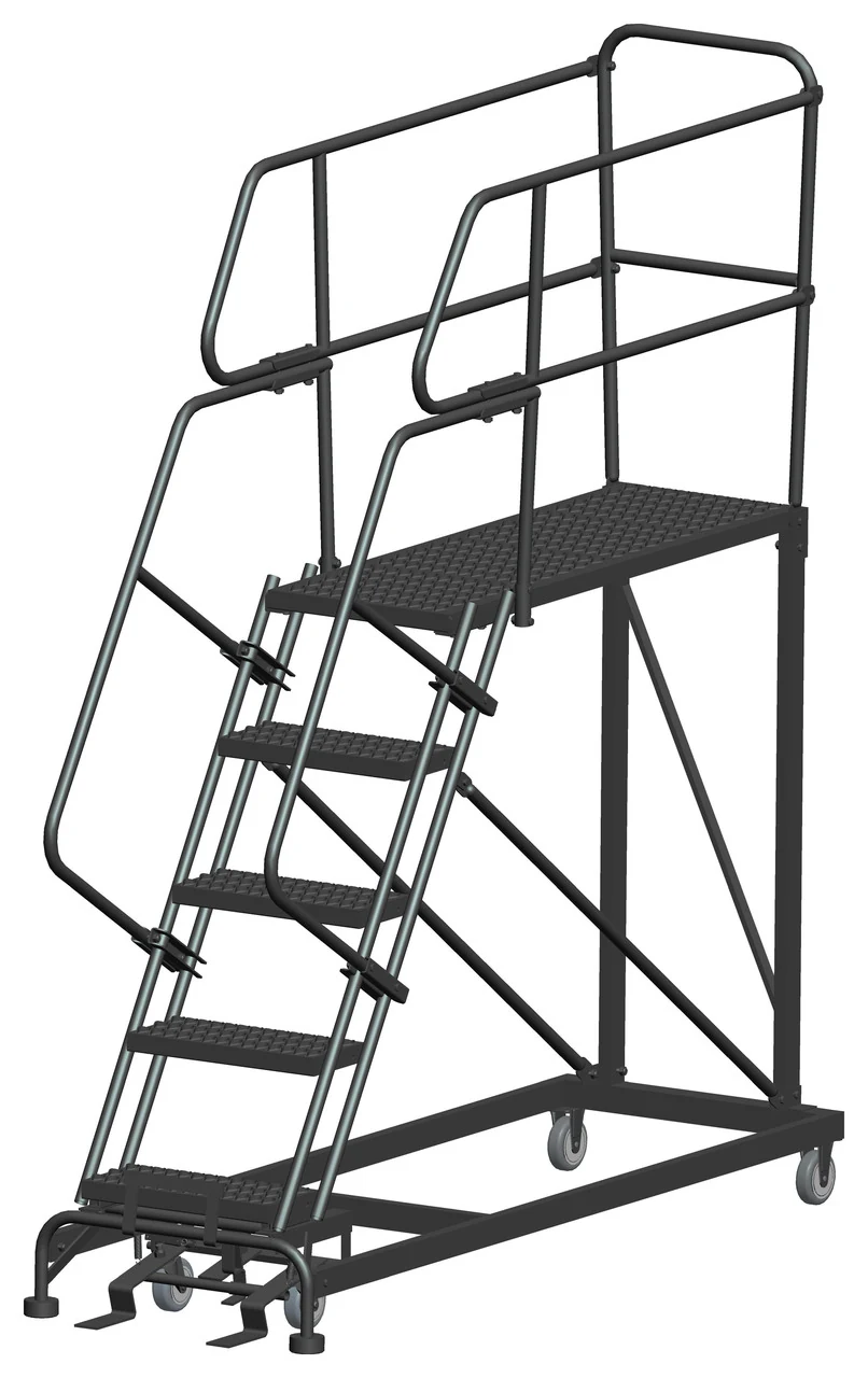 Ballymore 5-Step Single Entry Work Platform, 48" deep platform, 33" base