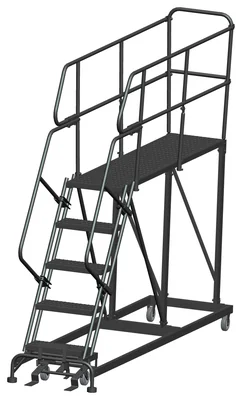 Ballymore 5-Step Single Entry Work Platform, 72" deep platform, 33" base