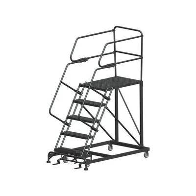 Ballymore SEP5-3636 5-Step Heavy-Duty Steel Mobile Work Platform with Handrails