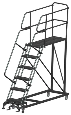 Ballymore 6-Step Single Entry Work Platform, 48" deep platform, 33" base