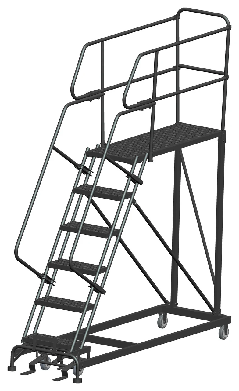Ballymore 6-Step Single Entry Work Platform, 48" deep platform, 33" base
