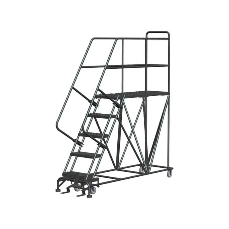 Ballymore SEP6-3648 6-Step Heavy-Duty Steel Mobile Work Platform with Handrails