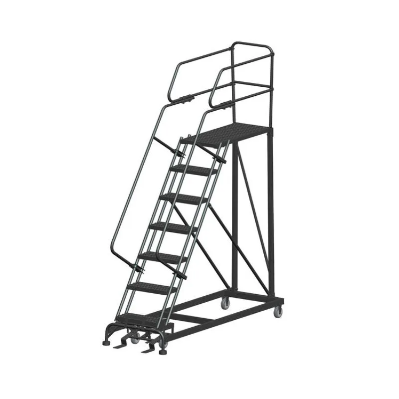Ballymore SEP7-2436 7-Step Heavy-Duty Steel Mobile Work Platform with Handrails
