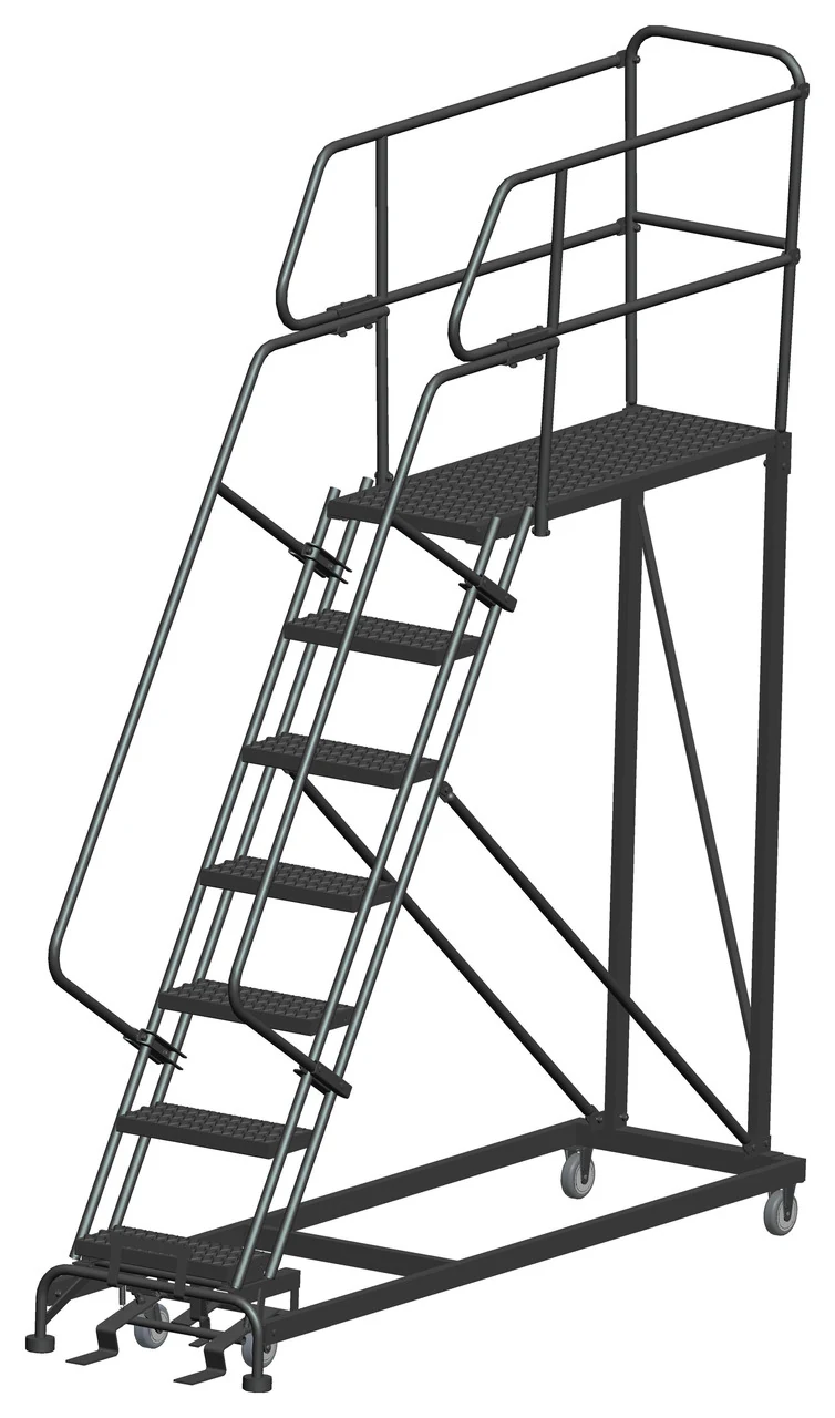 Ballymore 7-Step Single Entry Work Platform, 48" deep platform, 33" base
