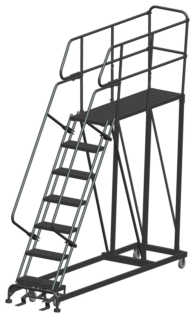 Ballymore 7-Step Single Entry Work Platform, 60" deep platform, 33" base
