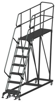 Ballymore 7-Step Single Entry Work Platform, 72" deep platform, 33" base