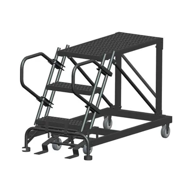 Ballymore SNR3-2436 3-Step Heavy-Duty Steel Mobile Work Platform
